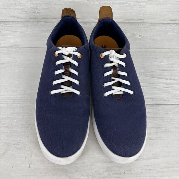 Timberland Sneakers Mens 10‎ Navy Truecloud Earthkeepers Canvas Trainers Shoes - Picture 3 of 13